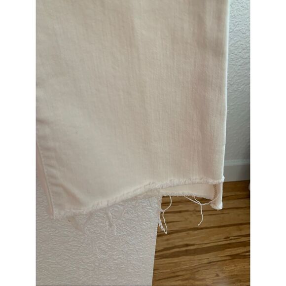 Mother The Insider Crop Step Fray in Cream Puffs Size 25 - Picture 8 of 12